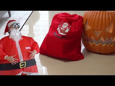 뉴욕이의 호박 괴물!! 크리스마스 선물 내놔~! 뉴욕이랑 놀자 Pumpkin Monster!! Give me a Christmas present~! NY Toys