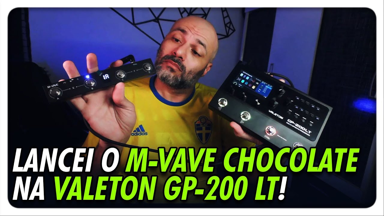 LIGUEI O M-VAVE CHOCOLATE NA VALETON GP-200LT COM CABO