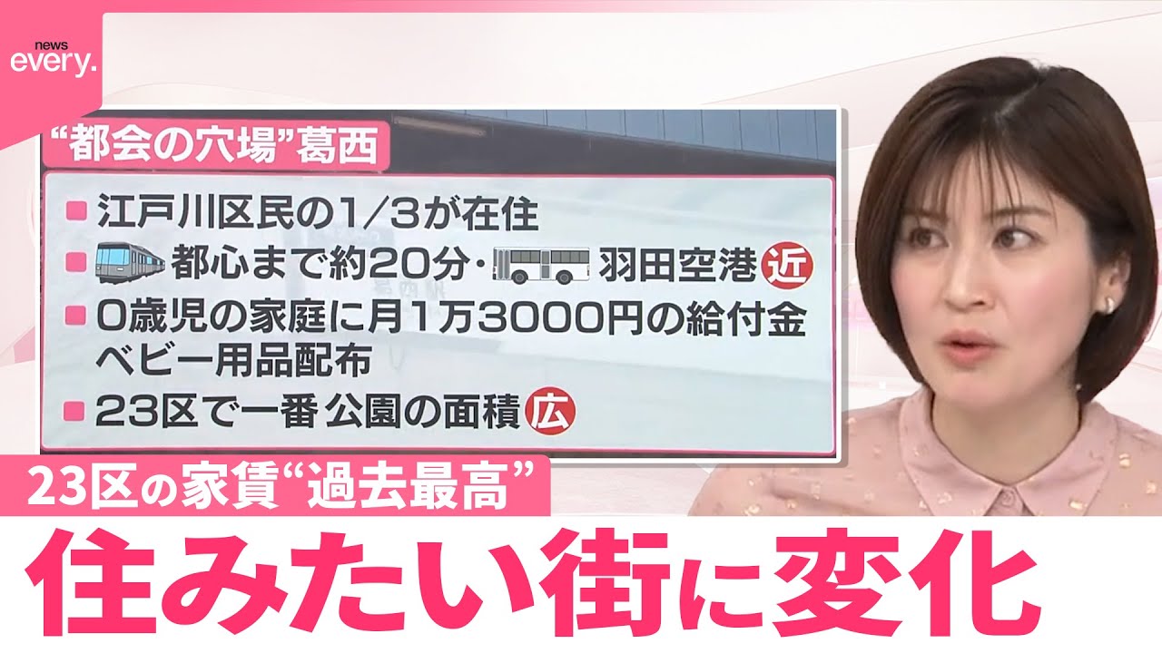 【なるほどッ！】家賃高騰…住みたい街に変化  初の1位「葛西」の魅力  お得な“ずらし駅”もトレンドに