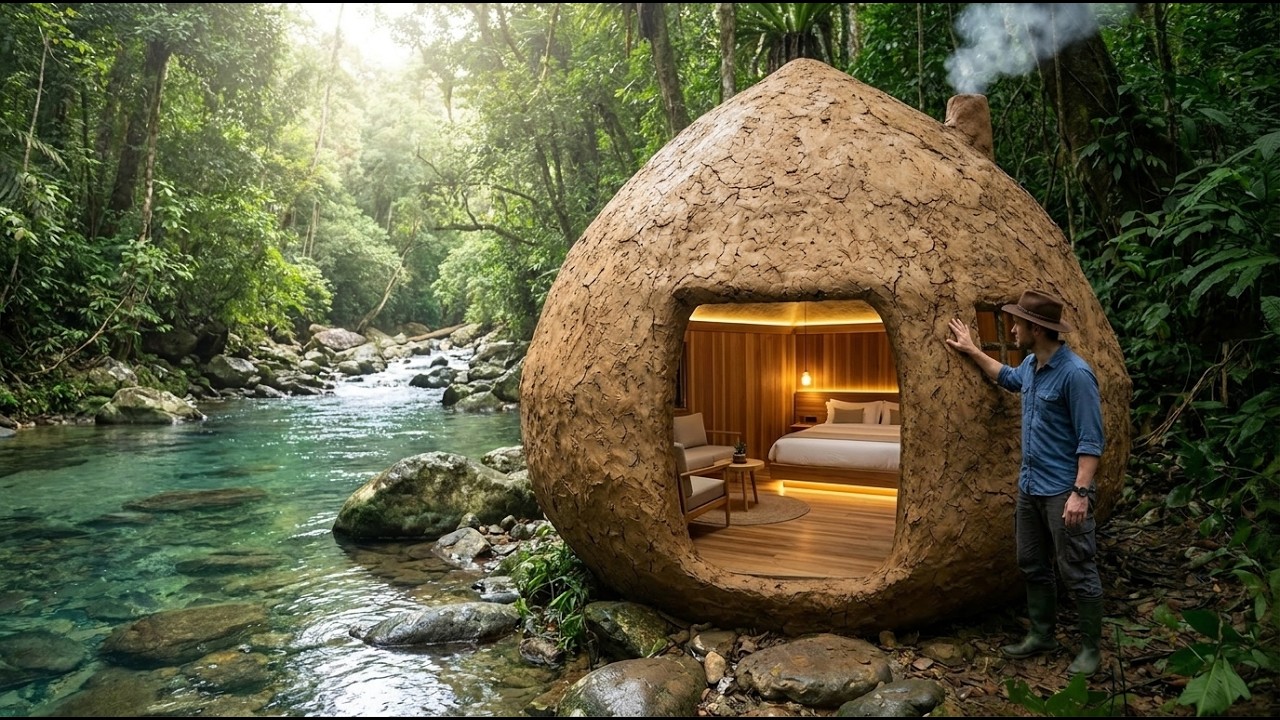I Built a Modern Earth Shelter in a Jungle No One Has Ever Built Before ...