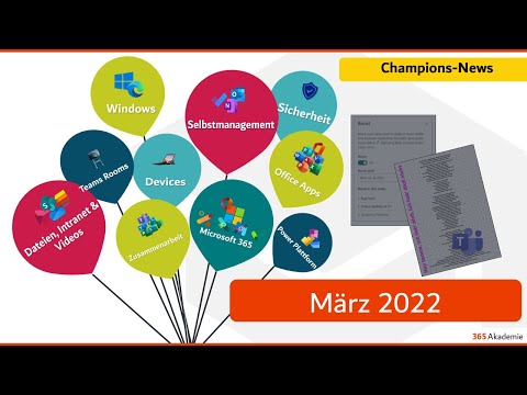 📣 Microsoft 365 – Neuigkeiten im März 2022- Nachrichten boostern & erstes Lied über Teams 🎶