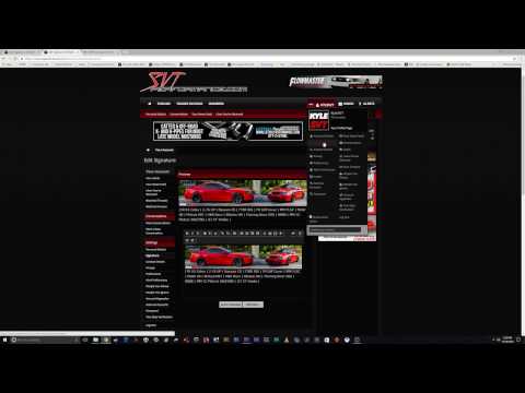 SVTP Forum Tutorial - How-To Edit Your Signature