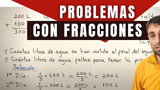 Problemas con fracciones | Ejercicios matemáticos con fracciones