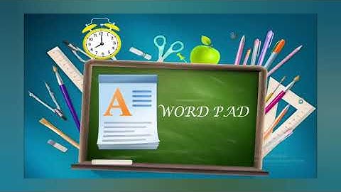 Class 3 I Computer I Chapter 6 :WordPad I Concept I ( Part 1)