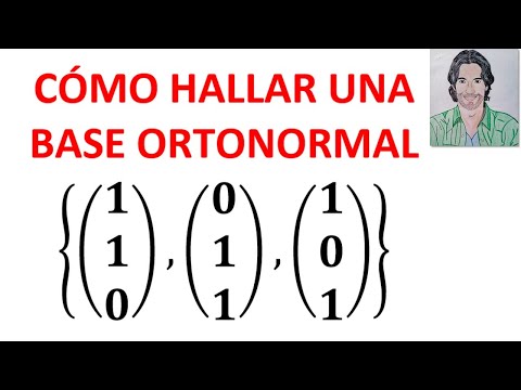 Cómo hallar una BASE ORTOGONAL y una BASE ORTONORMAL usando Método de Gram Schmidt #baseortonormal