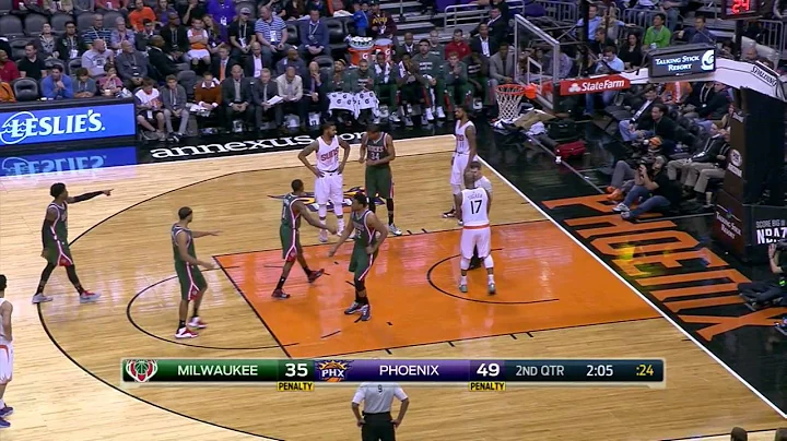 Brandon Knight Highlights Bucks vs. Suns 12.15.2014 - 20 Points, 4 Assists