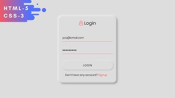 How To Create Login Form In HTML and CSS | Make Sign In Form Design | Beginner Tutorial - 06