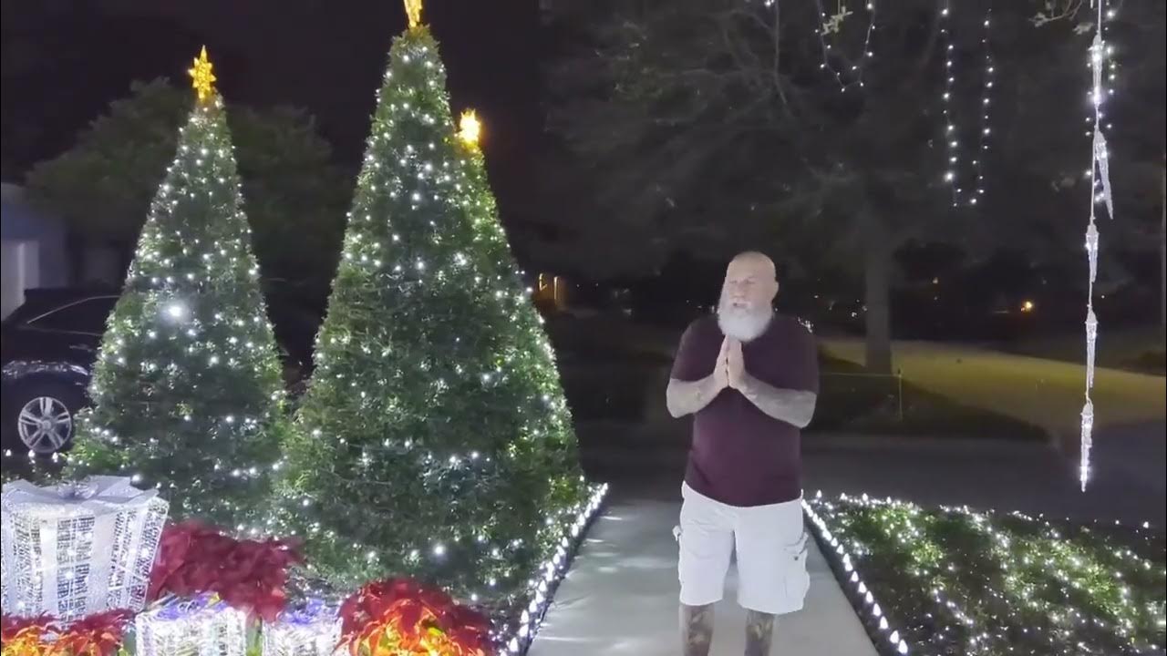 Covid memorial Clemwood st Orlando Christmas lights 2023 YouTube