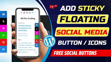 How to add floating social media buttons to WordPress website | Sticky floating social media icons