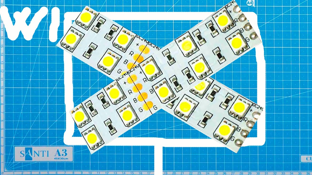 DIY how to make a softbox of LED strip - YouTube