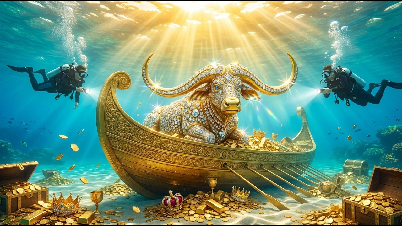 Hidden Treasures of the Ocean: The Sensational Discovery of the Giant Golden Cow | #treasure