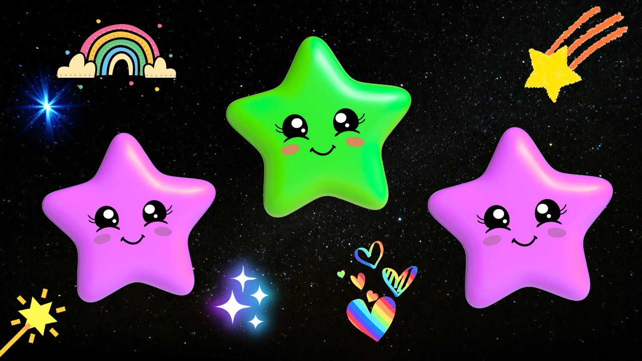 ⭐Мерцай, мерцай, маленькая звездочка / Песня о сияющем небе для детей / Лучшая детская песенка / ...