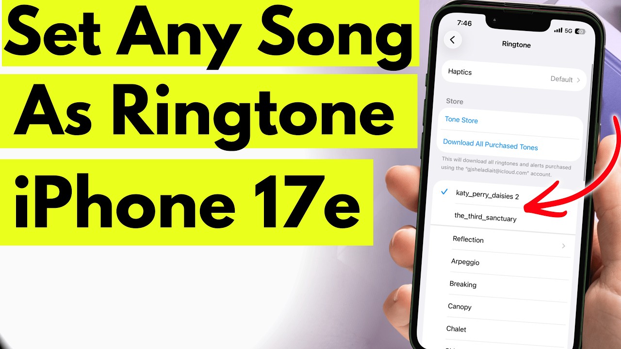 How to set ANY song as iPhone 17e Ringtone in a minute - YouTube