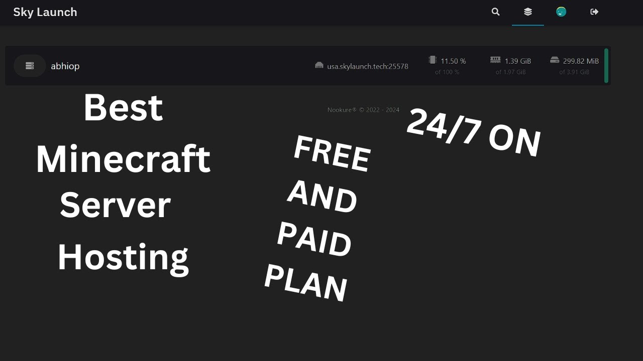 Minecraft new server hosting 24/7 on !Sky Launch - YouTube