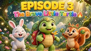 The Brave Little Turtle 🐢 | Episode 3 | Moral Story for Kids | Slow and Steady Wins the Race