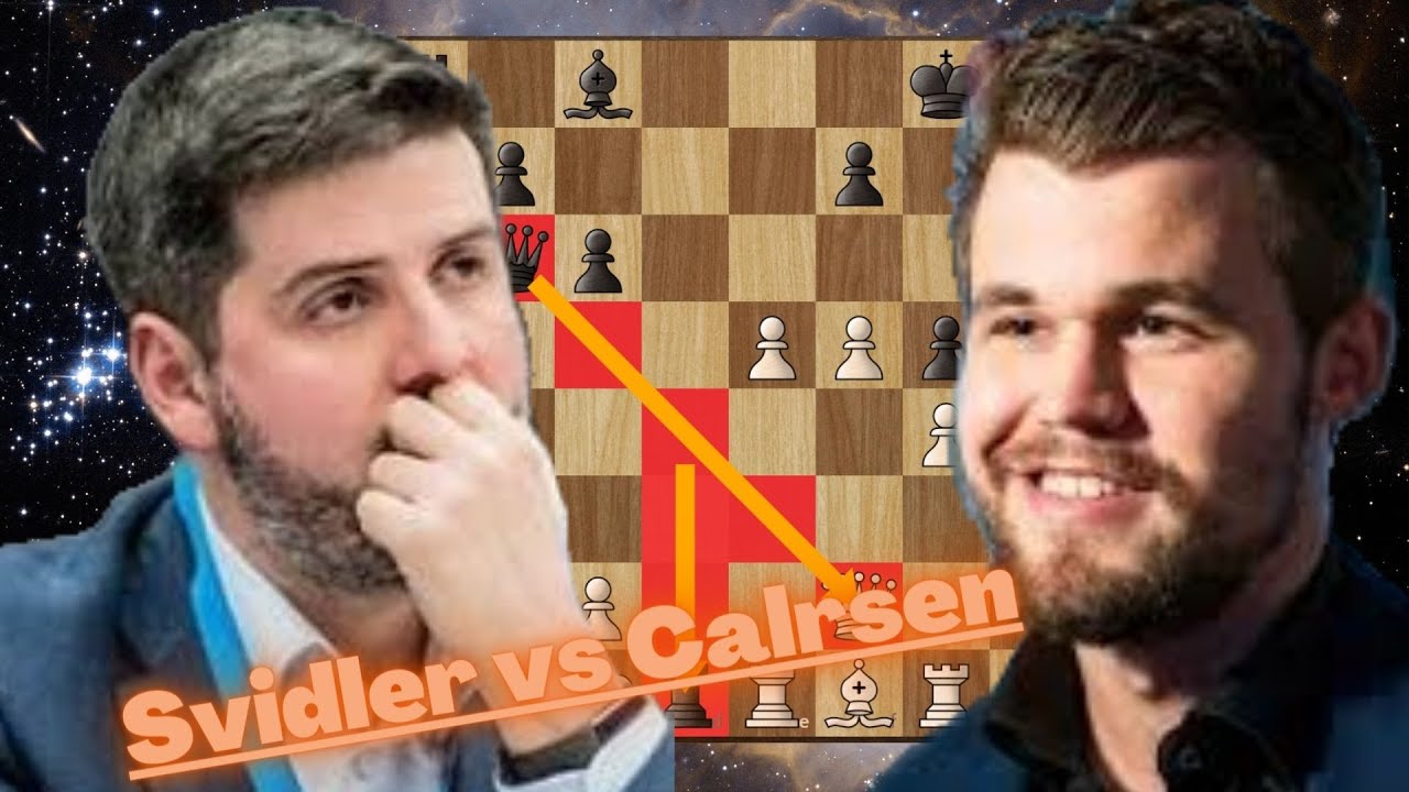 You absolute horrible person! Peter Svidler plays Magnus Carlsen during a  Nations Cup break 