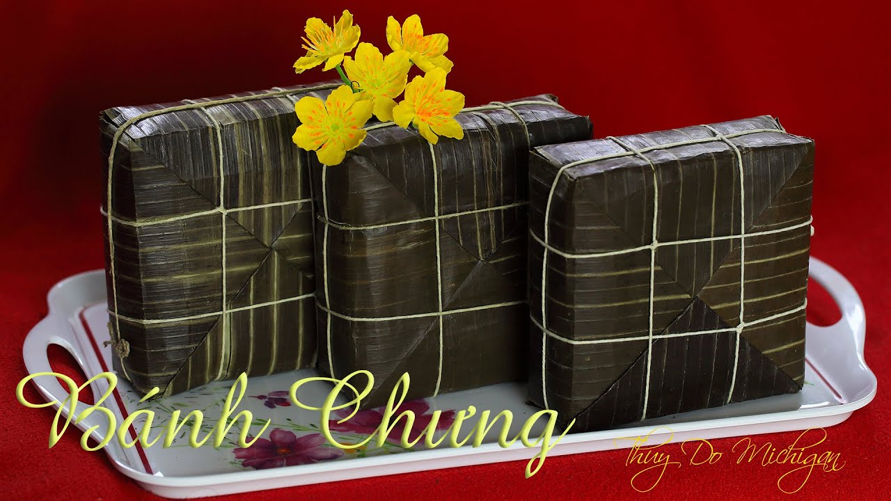 Bánh Chưng Cách Gói Đẹp Ít Lá Chuối - Square Glutinous... - youtube
