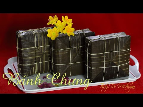 Video Bánh Chưng Cách Gói Đẹp Ít Lá Chuối - Square Glutinous... - youtube