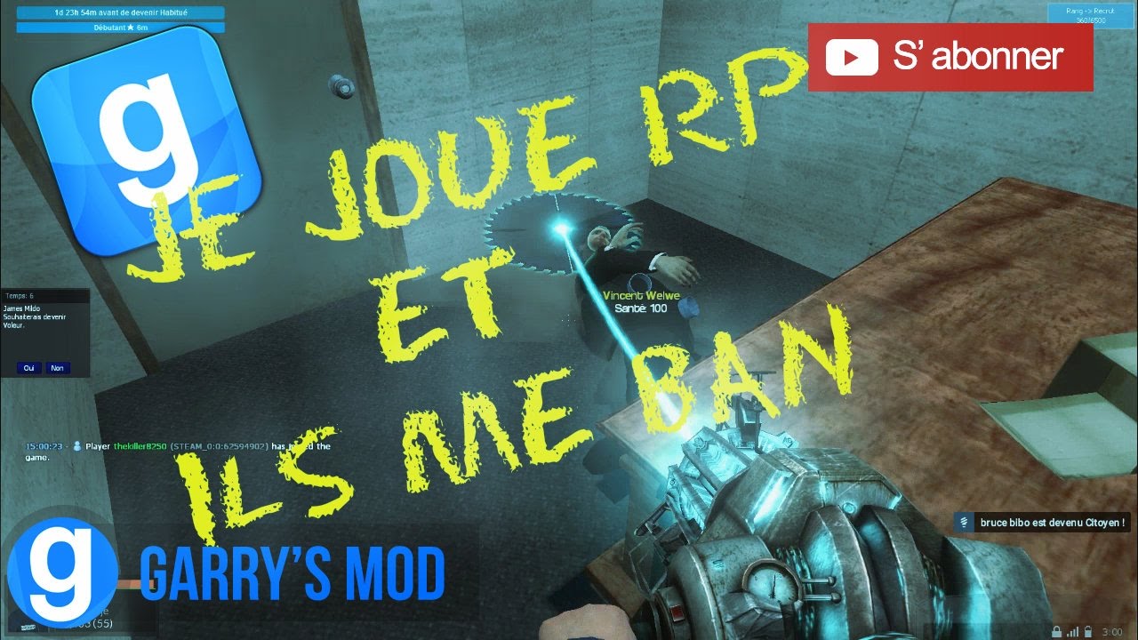 Gmod Darkrp [FR] JE JOUE RP LE FONDATEUR ME BAN PERM ! JE COMPREND RIEN ...