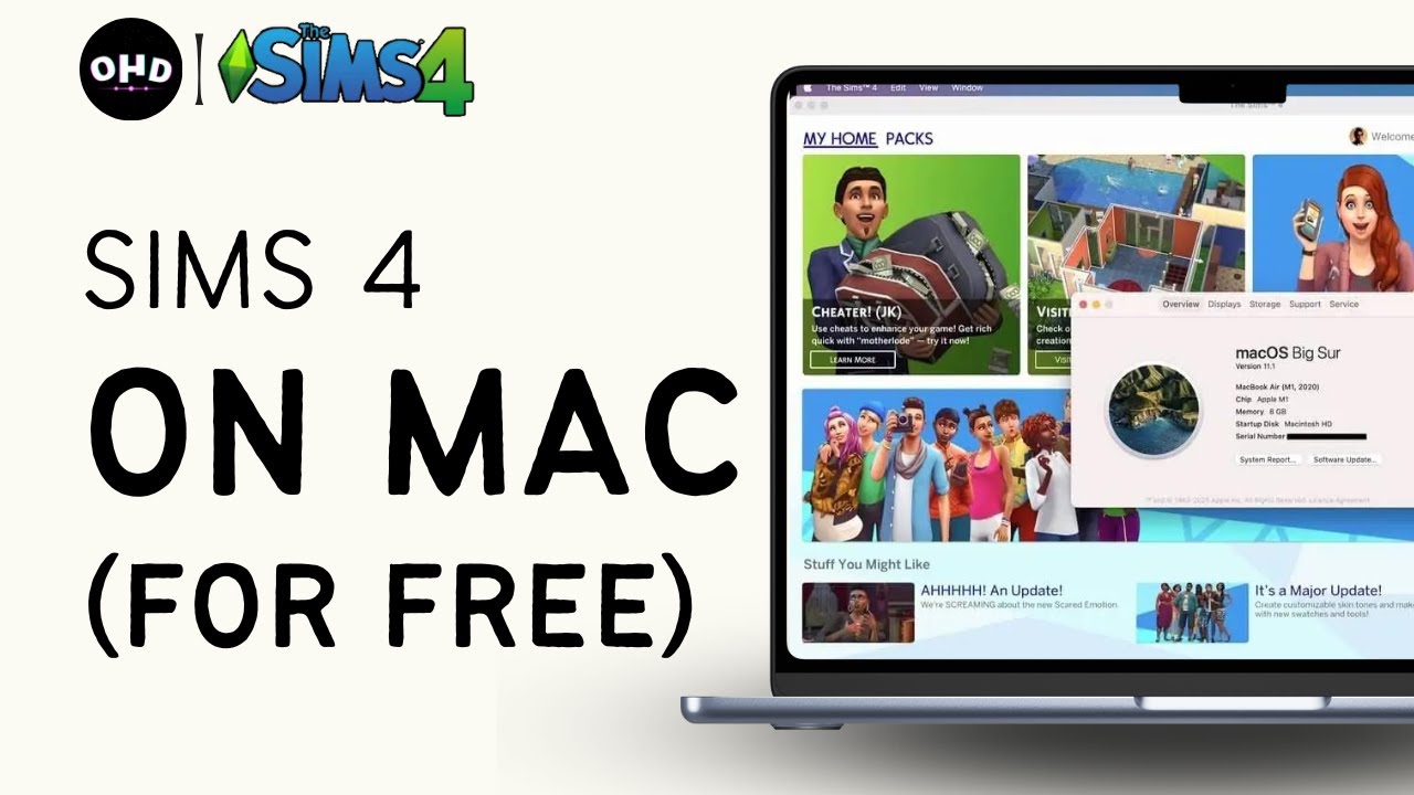 Sims 4 is now FREE! How to claim for Mac 