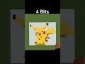 Minecraft ピカチュウ 64bit 32bit 16bit 8bit 4 bit 2bit 1bit...