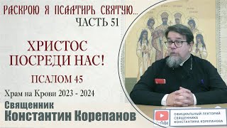 Часть 51 цикла бесед иерея Константина Корепанова "Раскрою я Псалтырь святую..."   (13.11.2023)