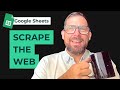 Scrape a webpage into google sheets in 2 minutes