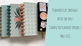 MAY PLANNER FLIP THROUGH :: AFTER THE PEN :: COMPLETED SPREADS :: 2022
