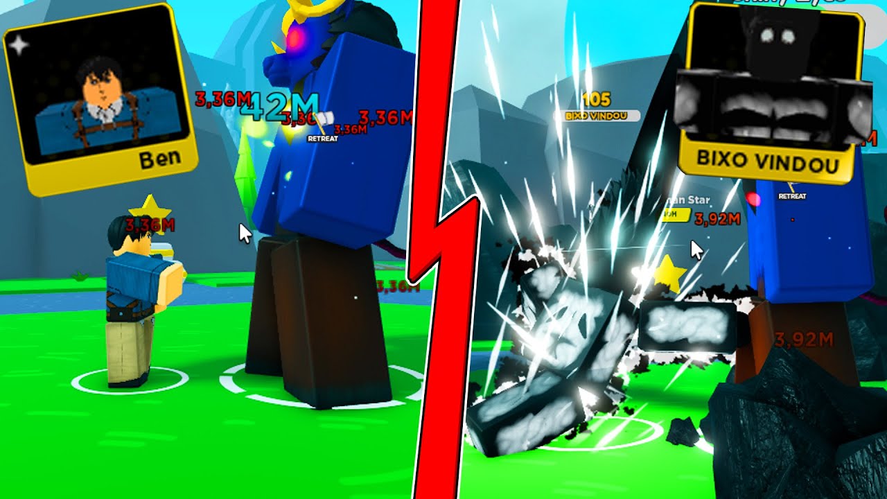 GON ADULTO SHINY E BERTHOLDT SHINY QUEBROU O ANIME FIGHTERS DE TÃO FORTE (ROBLOX)