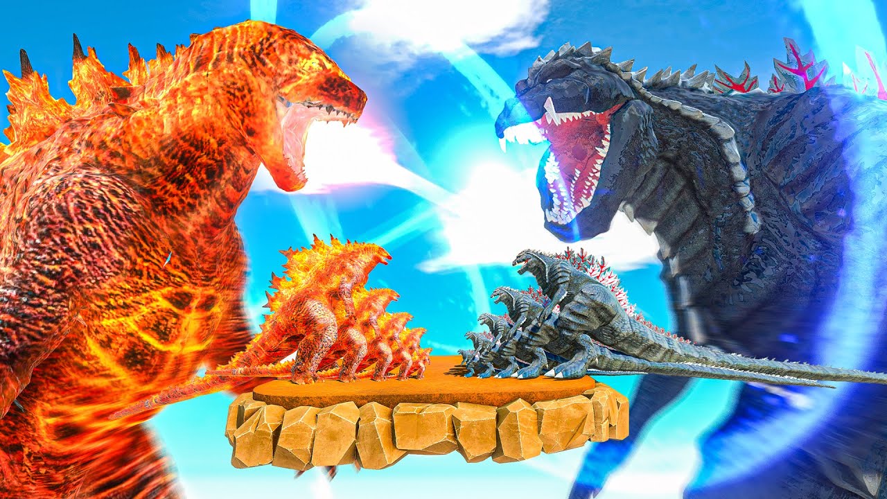 Legendary Growing Thermo Godzilla VS Godzilla Ultima, Size Comparison Godzilla - ARBS