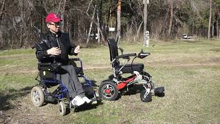 Caterwil Lite video review. Lightweight folding electric wheelchair