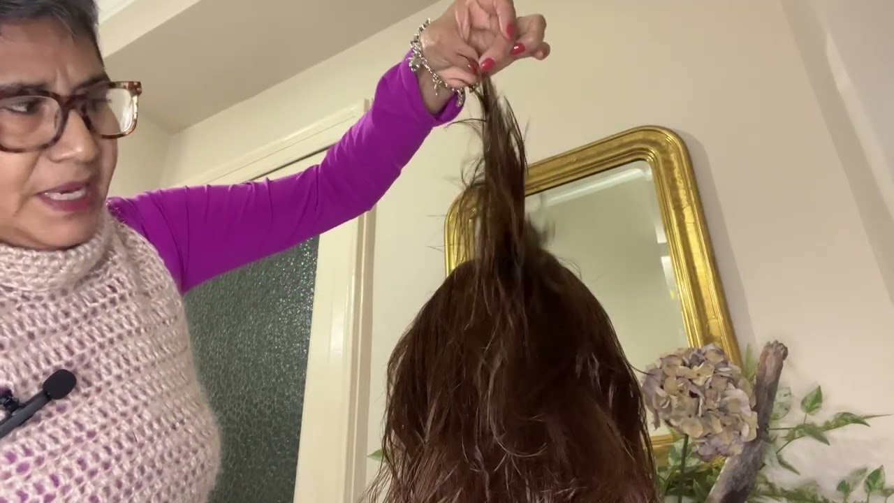 CORTE de mujer, fácil teniendo en cuenta como MECHA GUÍA dos coletas/ tutorial paso a paso 