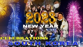 HAPPY NEW YEAR KOREA ?? | නව වසරේ කොරියාව  | Lotte tower fire works 2023  LIVE: