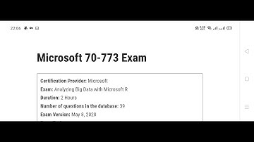 Microsoft Big Data Analysis | Exam 70 -773