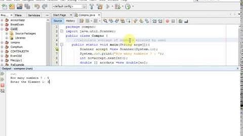java program to Calculate average of numbers