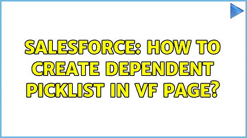 Salesforce: How to create dependent picklist in vf page?