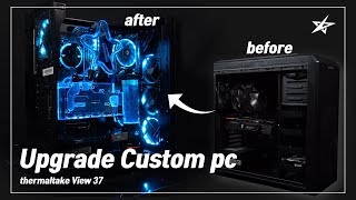 별컴제작실 | 안 쓰던 일반 조립 PC를 커스텀  수냉 PC로 | thermaltake View 37 Custom PC Time Lapse