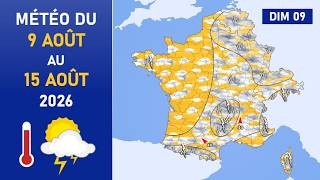 Weather Forecast for Sunday, August 9th to Saturday, August 15th, 2026