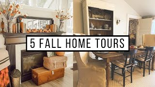 5 Thrifty Fall Farmhouse Home Tours