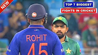 Top 7 Cricket Fight 😡 &amp; Angry Moments of Players