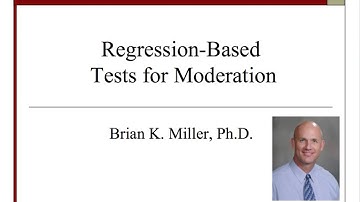 RM:  Regression Based Tests for Moderation