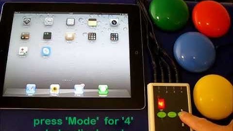 Using the iPad switch access device Switch2Scan with 4 switches. Mode 4