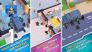 SWAT: Squad Tactics Gameplay Walkthrough Part 1 - Mission 1 ~ 5 (Android, IOS)