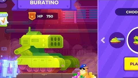 Tank Stars - Buratino Gameplay Walkthrough (iOS, Android)