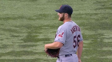 CLE@TB: Anderson takes perfect game bid into the 7th