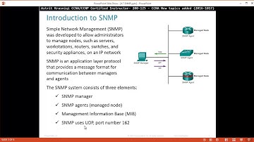 CCNA R&S 200-125 Exam Content Updates: Section: 4.7 SNMP