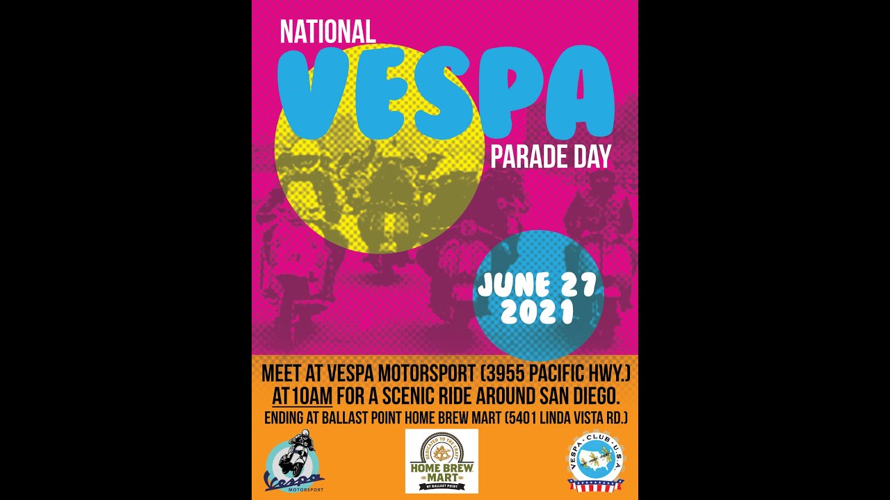 National Vespa Parade Day Update June 27 2021 YouTube