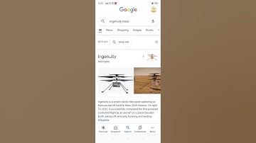 Google tricks #1 Ingenuity Nasa Helicopter