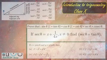 If x=p sec θ  and y=q tan θ , then x²q²−y²p²=pq ?? #trigonometyclass10 #mathsclass10