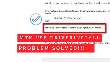 How to manual install mt65xx preloader driver for windows 10 64 bit